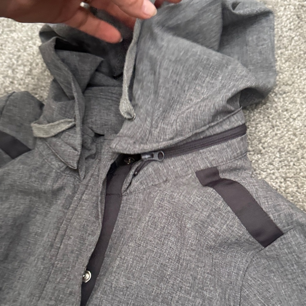WonderWink Women's Charcoal Hooded Jacket - Picture 3 of 7